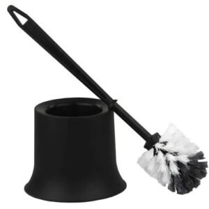 Black Toilet Brush With Holder