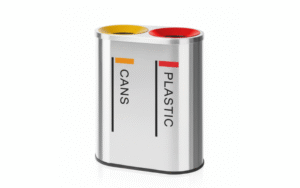 Stainless steel hydra duo bin