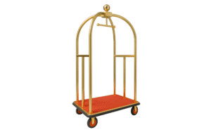 Hotel Luggage Trolley Golden Red