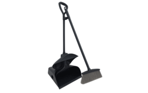 LOBBY DUSTPAN WITH BRUSH BLACK