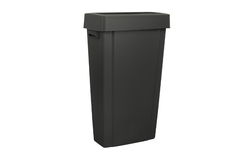 Open Rectangular Waste Bin Grey 80 Ltr
