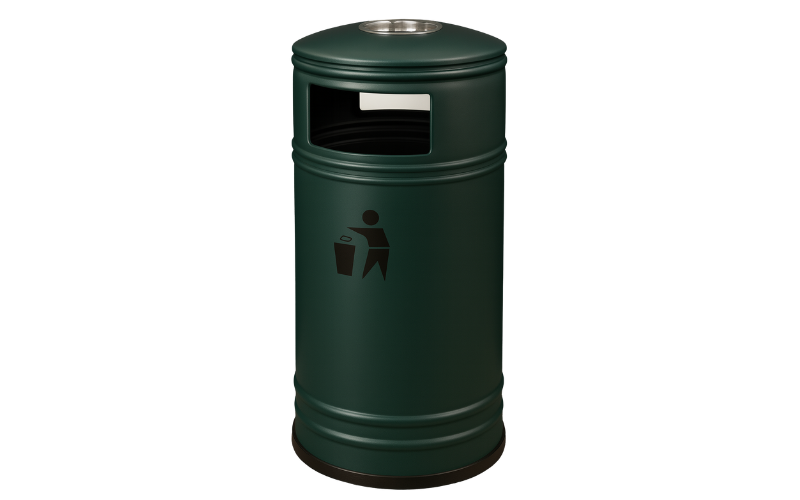 Outdoor Ashtray Bin Green 45 Ltr