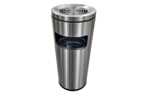 Ashtray Bin Stainless Steel (SS) Silver-Round 30L