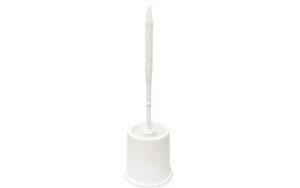 TOILET BRUSH WITH HOLDER WHITE